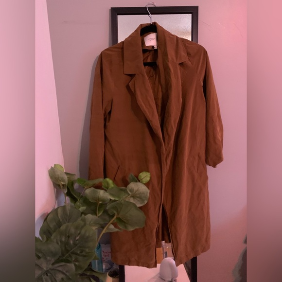 Camel blazer/trench coat - Picture 1 of 3